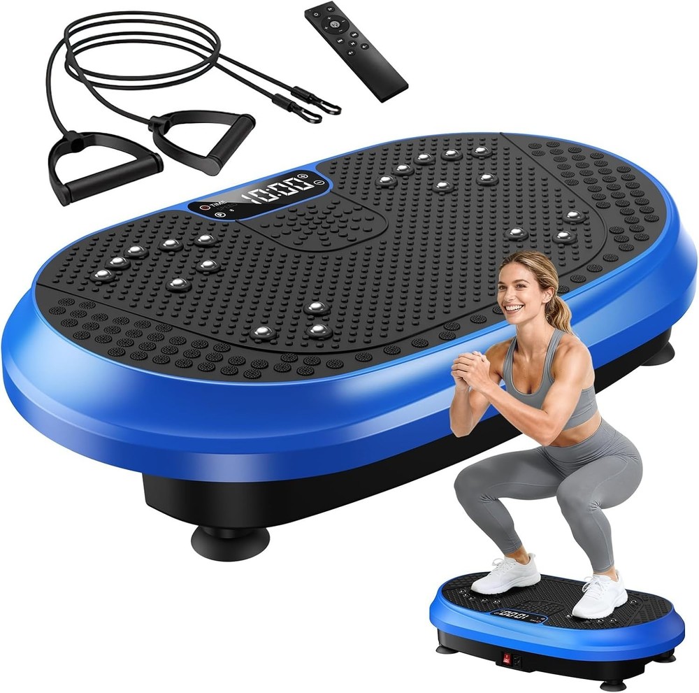 Curved Vibration Plate Exercise Machine with Magnetic , Lymphatic Dr...