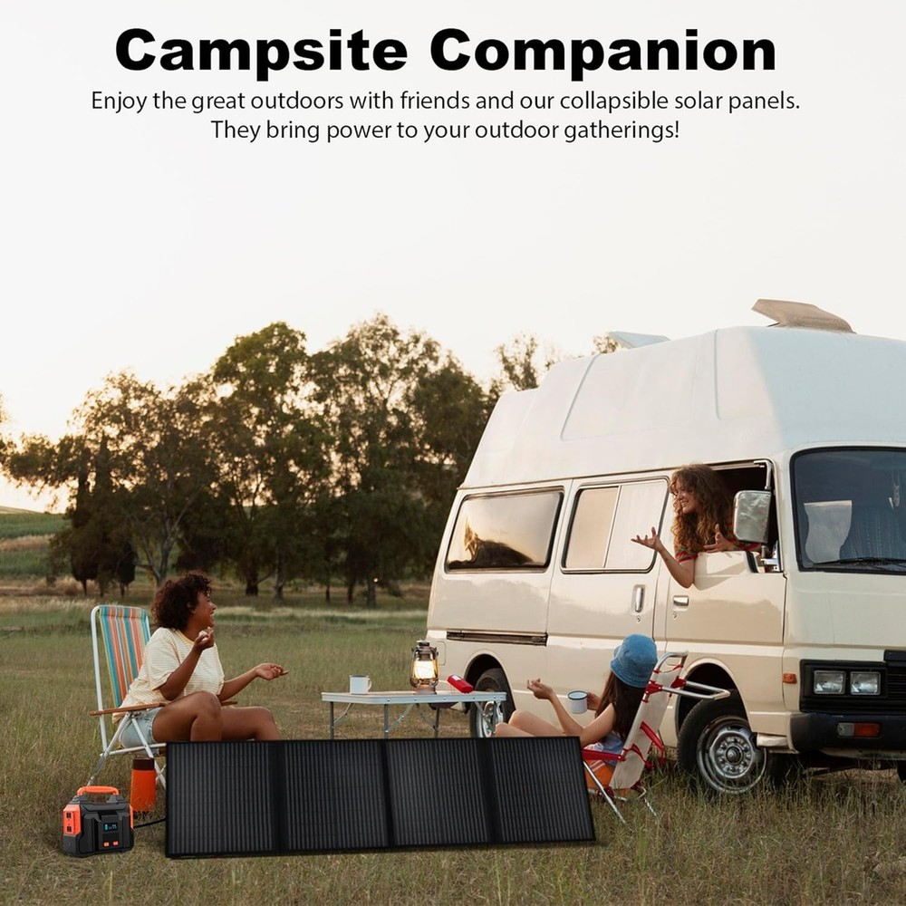 200W Solar Panel Foldable Home Off-Grid for Power Station for Cmaping RVs Boat