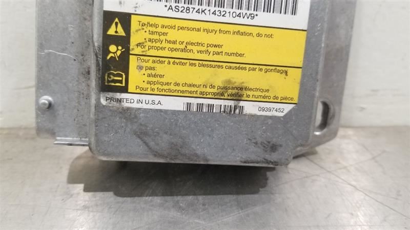 05 CHEVY CORVETTE SRS RESTRAINT CONTROL MODULE 10302874