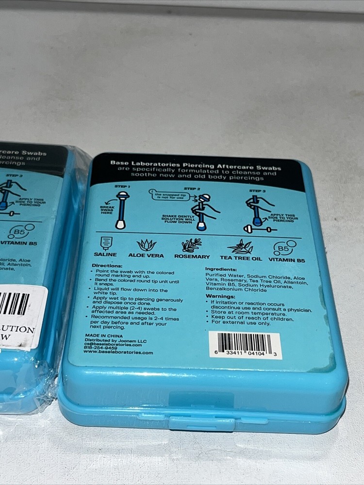 3 New Boxs Piercing Aftercare Swabs, 40 Each