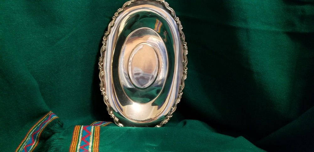 Silversmiths Silver Serving Tray-Wm. A. Rogers, By Oneida