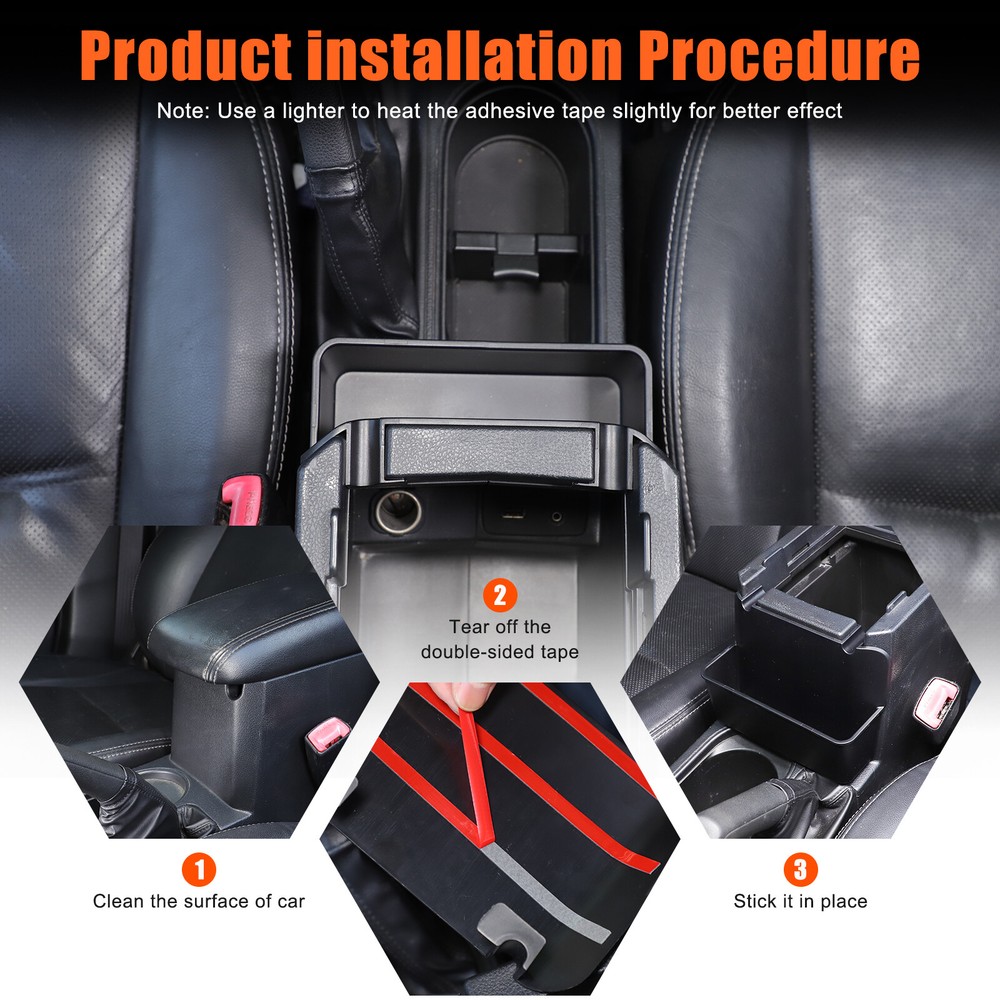 Front Center Console Armrest Storage Box Organizer Tray For Forester 2013-2018