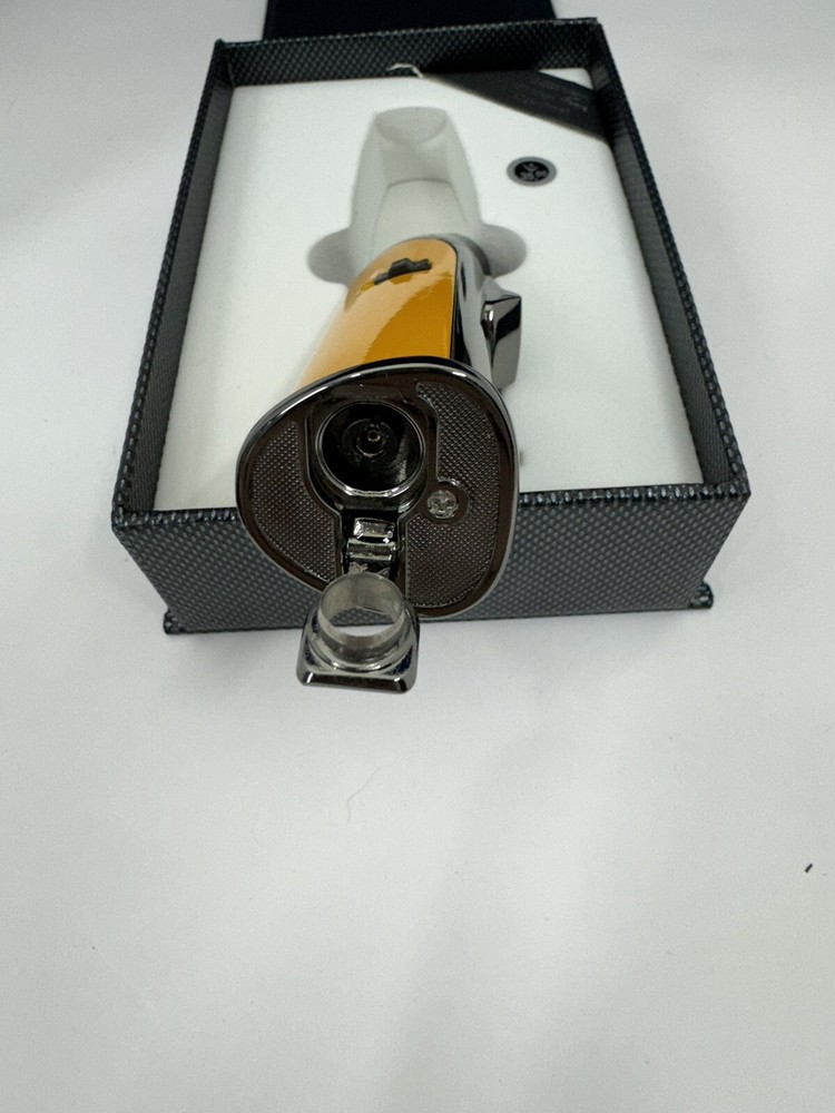 Vector AZTECH - Wind Resistant Large Single Jet Torch Lighter - Yellow - New