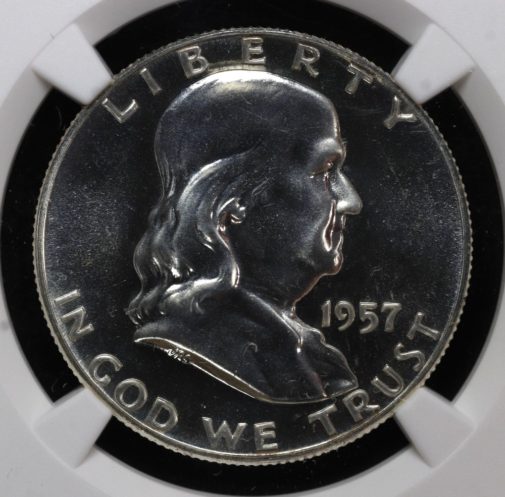 1957 Franklin Proof Half Dollar 50C NGC PF68