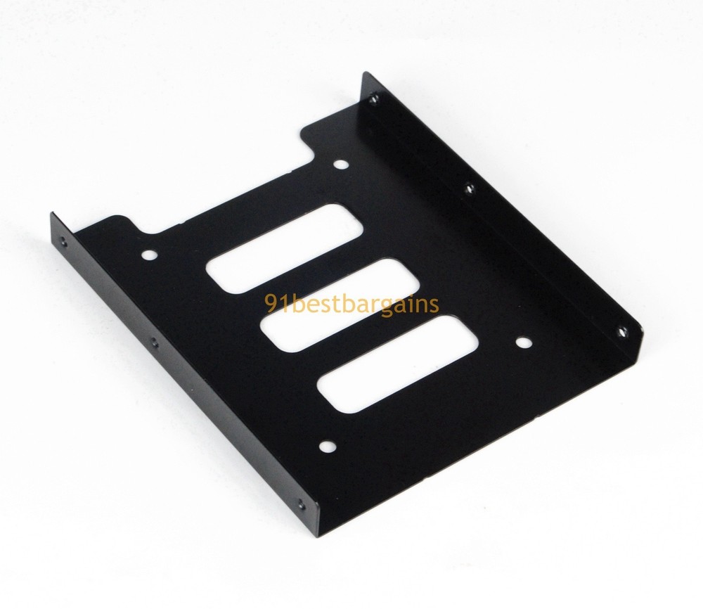 2PCS 2.5" SSD HDD to 3.5" Mounting Adapter Bracket Tray Dock Tray+Cable for PC