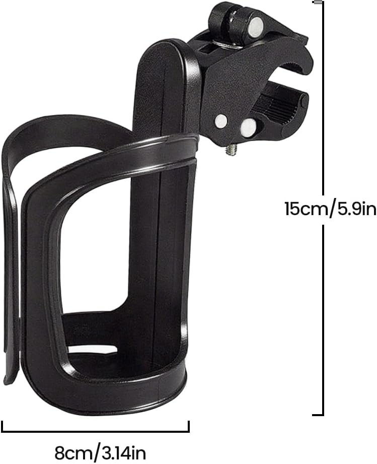 Universal Walker Wheelchair Cup Holder for Rollator Stroller Scooter Adjustable