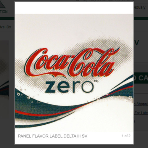 PANEL FLAVOR LABEL DELTA III SV # 06-2404