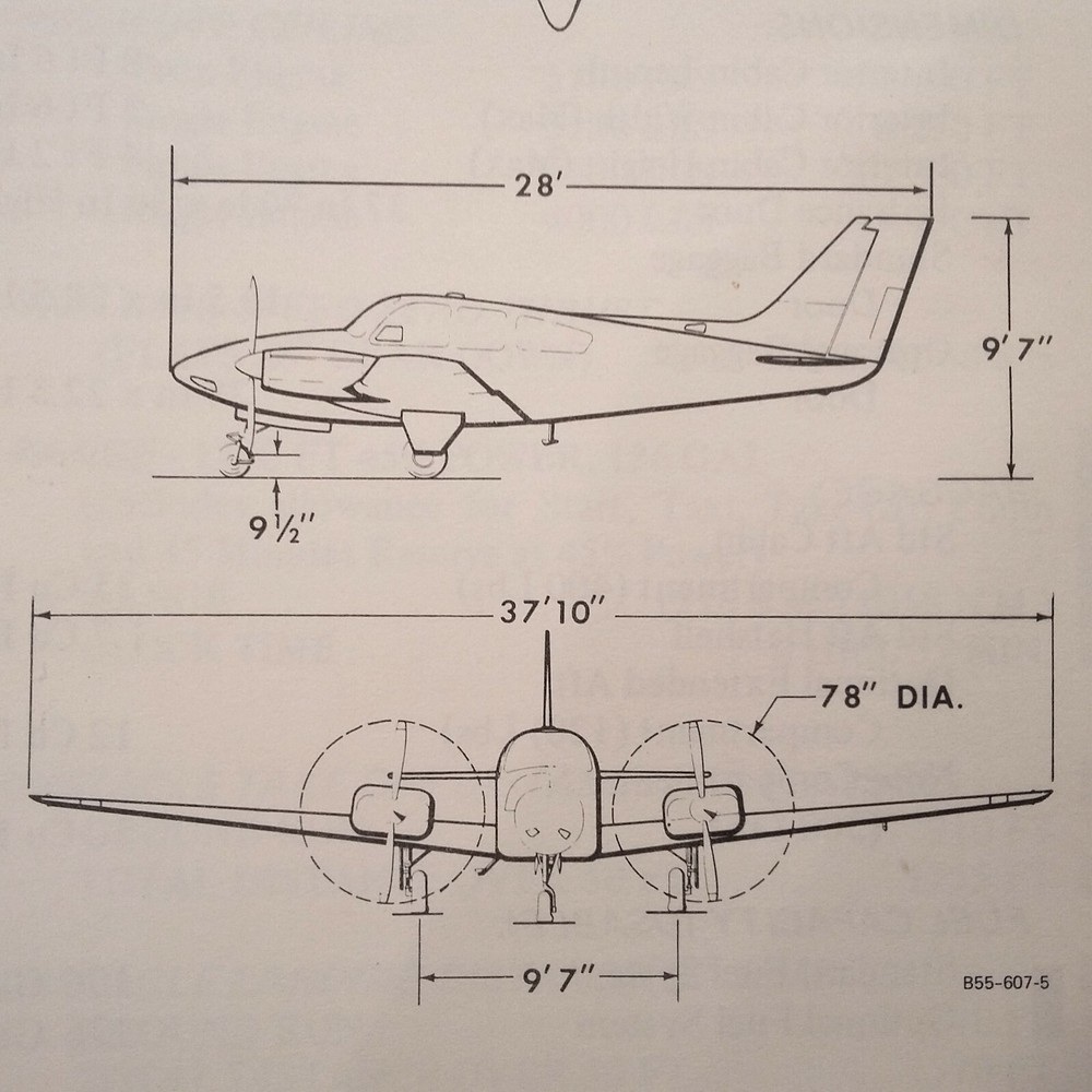 Beechcraft Baron B55 & B55A Pilot's Operating Handbook.