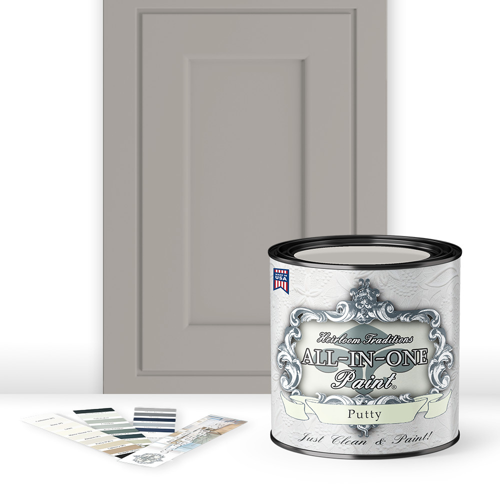 ALL-IN-ONE Paint 2 Quart Deluxe Cabinet Paint Bundle - Putty