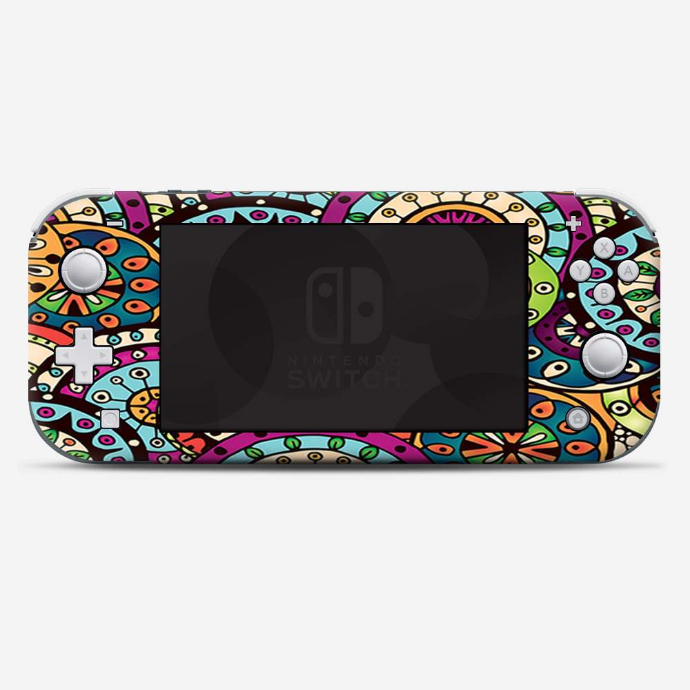Skins Decals wrap for Nintendo Switch Lite - Ethnic Circles Pattern