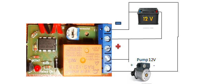 Differential electronic thermostat solar water heating pump controller 12V 10A
