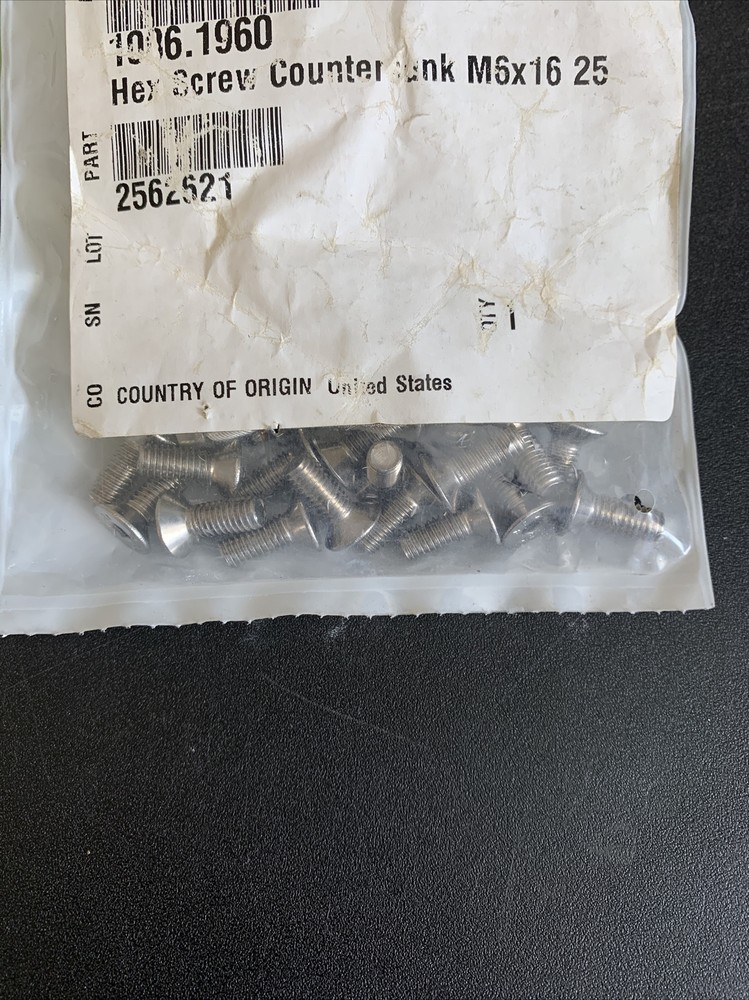 Rational Combi Steamer Replacement Part No.1006.1960 (25)Hex Socket Counter Sunk