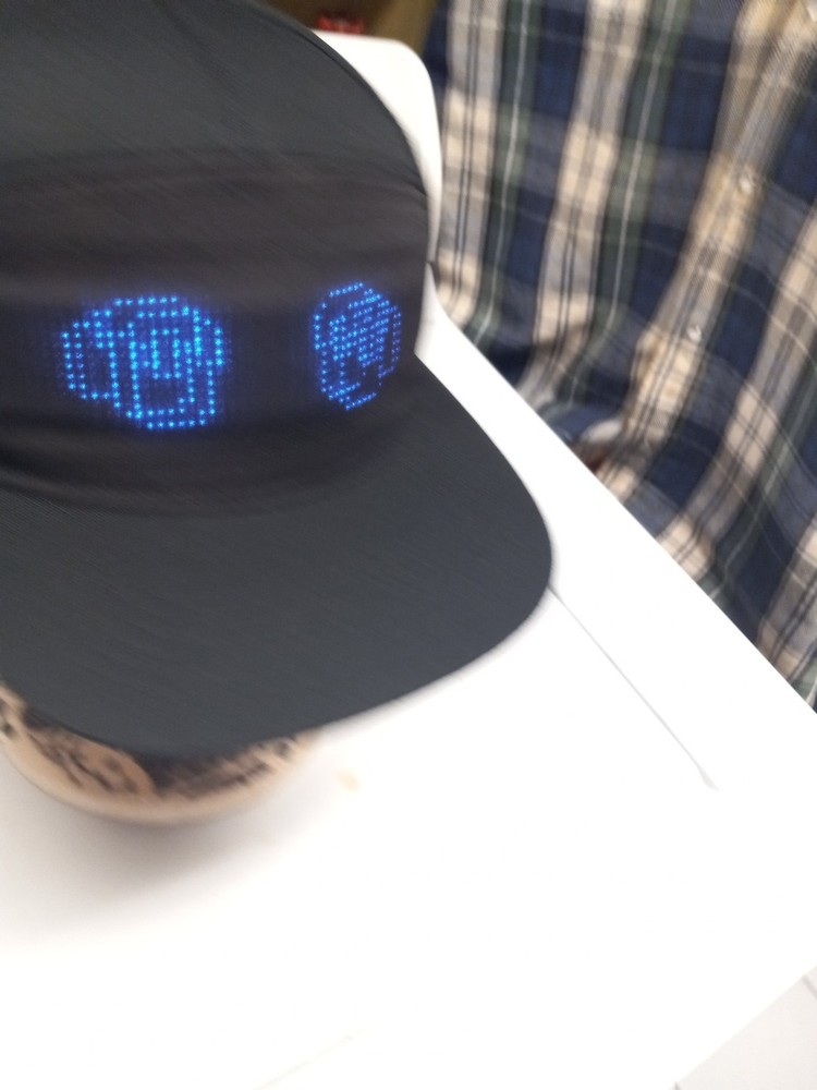 LED Hat Advertising LED Hat Display Bluetooth APP Illuminated Hat