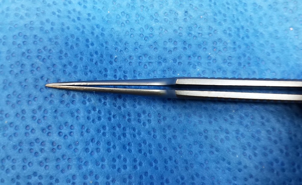 Codman 80-1552 Malis Forceps, Titanium, Straight