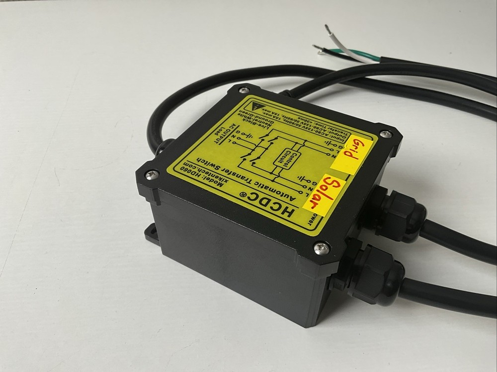 AC120V 15Amp Automatic Transfer Switch, ATS Auto Transfer Switch, HD060 - Used
