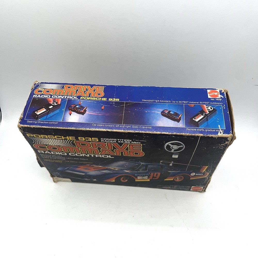 Vintage Porsche 935 Drive Command Mattel Untested No Remote