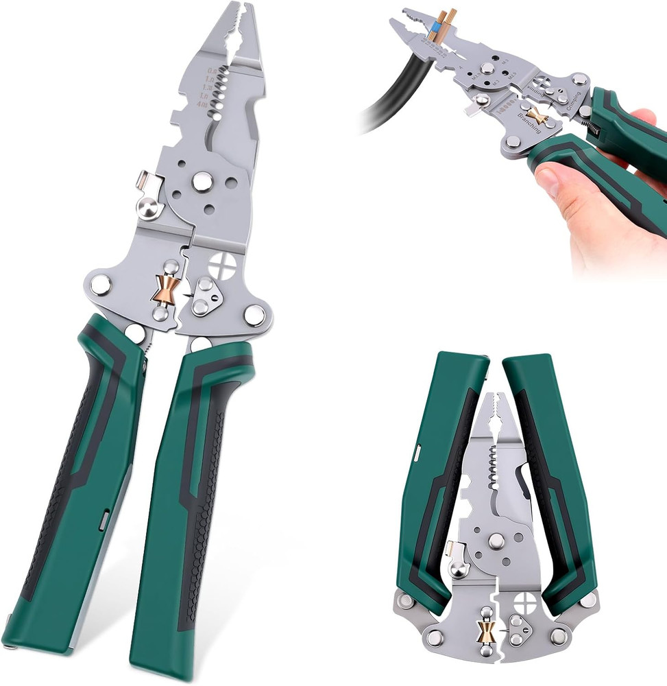 Multi-Function Foldable Wire Stripper Voltage Tester Professional Foldable Tool