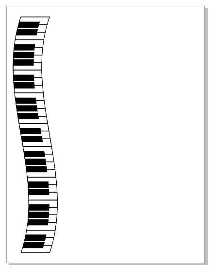 Piano Keys Notepad NP38