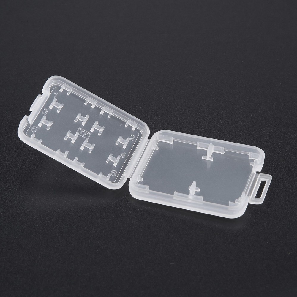 Eight in Plastic Micro SDHC TF MS Memory Card Storage Case Box Protector6469