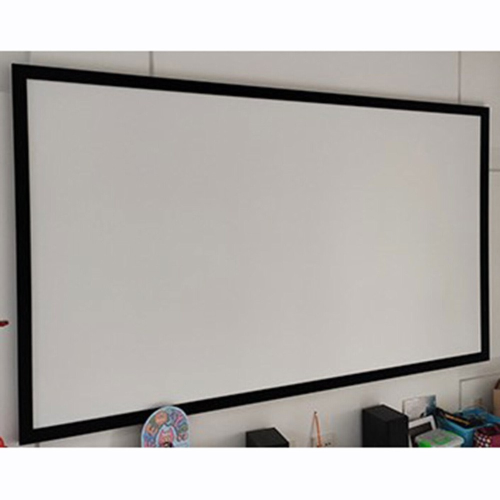 135" Projector Screen Projection Screen Wall-mounted HD 16:9 Projector Screen