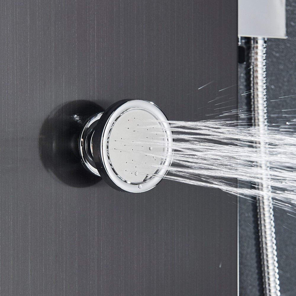 LED Shower Panel Tower System Stainless Steel Multi-Function Body Massage Jets