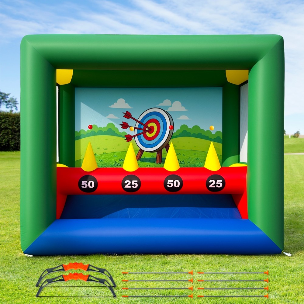 Wellcomer Inflatable Archery Target Game with Blower, Portable Carnival Setup