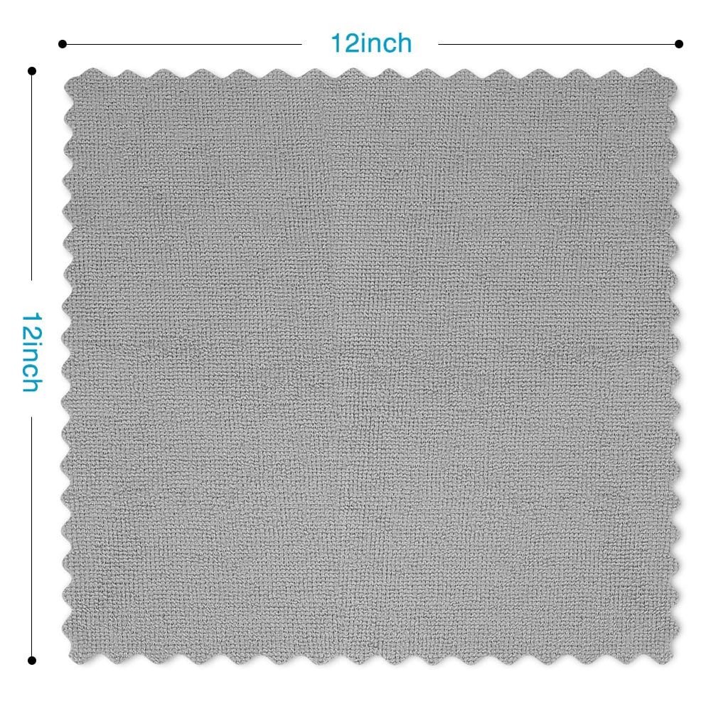 Orighty Grey Microfiber Cleaning Cloth, 24 Pack Highly Absorbent Cleaning Rag...