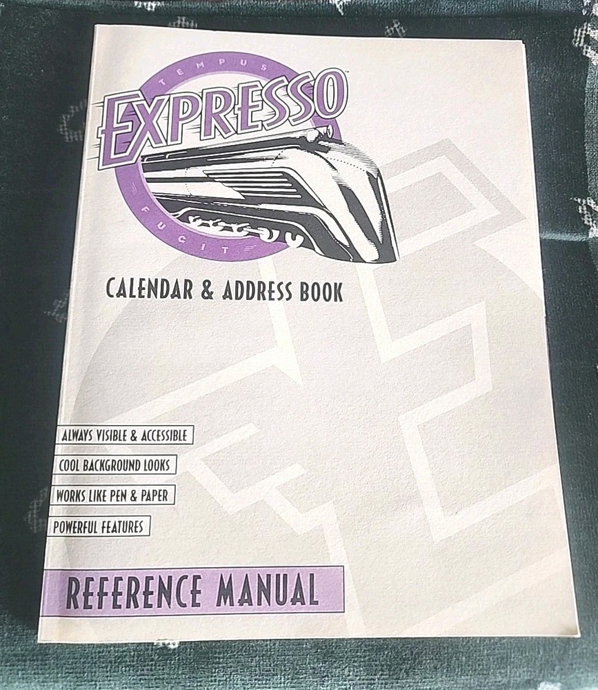 Expresso Reference Manual - Calendar and Address Book Berkeley systems