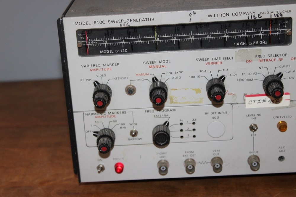 Wiltron 610D Sweep Generator (UNTESTED-POWERS ON)