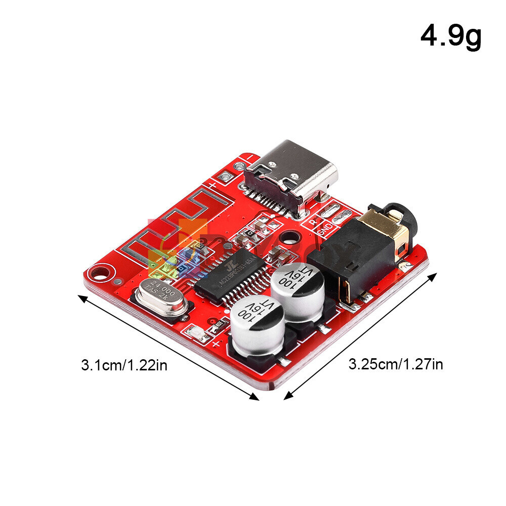 6PCS 3.7V-5V Mini Bluetooth 5.1 Audio Receiver MP3 Decoder Amplifier Module -