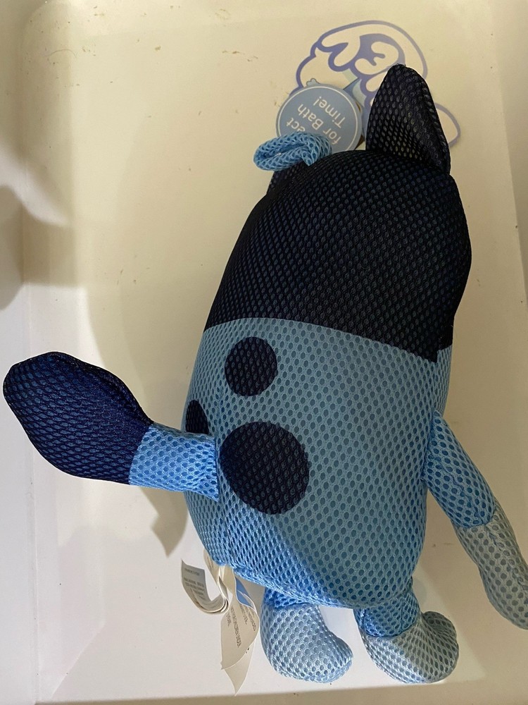 NWT BLUEY BATH TIME SQUISHY TOY BBC STUDIOS