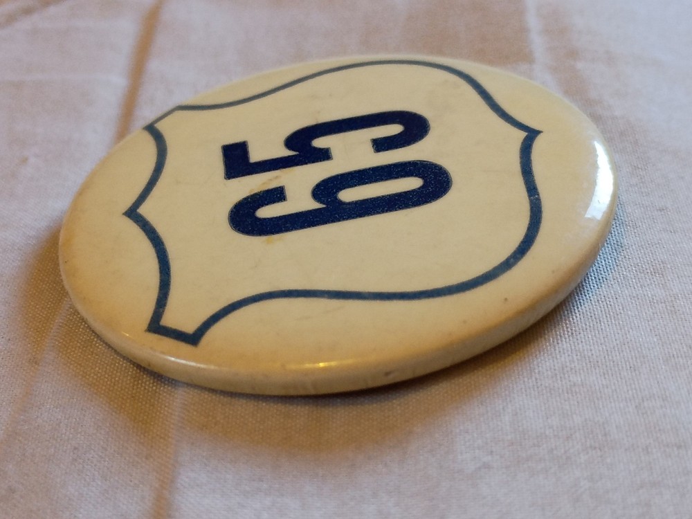 Vintage Route 65 Pinback Button.