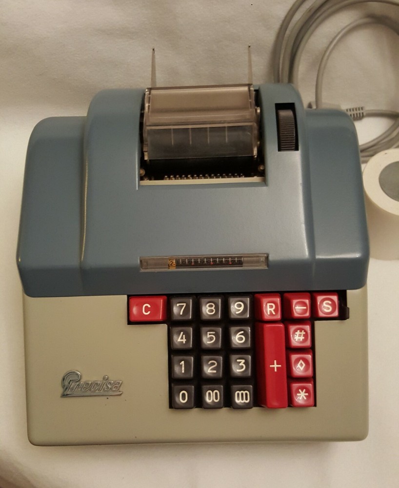 Precisa Mod.162-12 Calculator Adding Machine Made in Switzerland