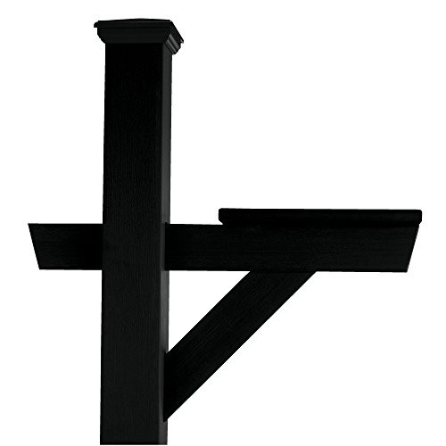 AD-MLBX1-BKE Hazelton Mailbox Post Black