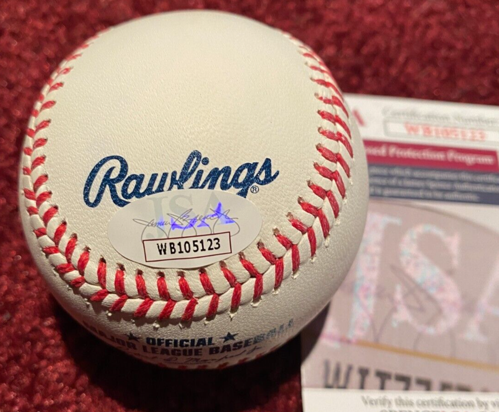 Beverly D'angelo signed Baseball on sweet spot JSA