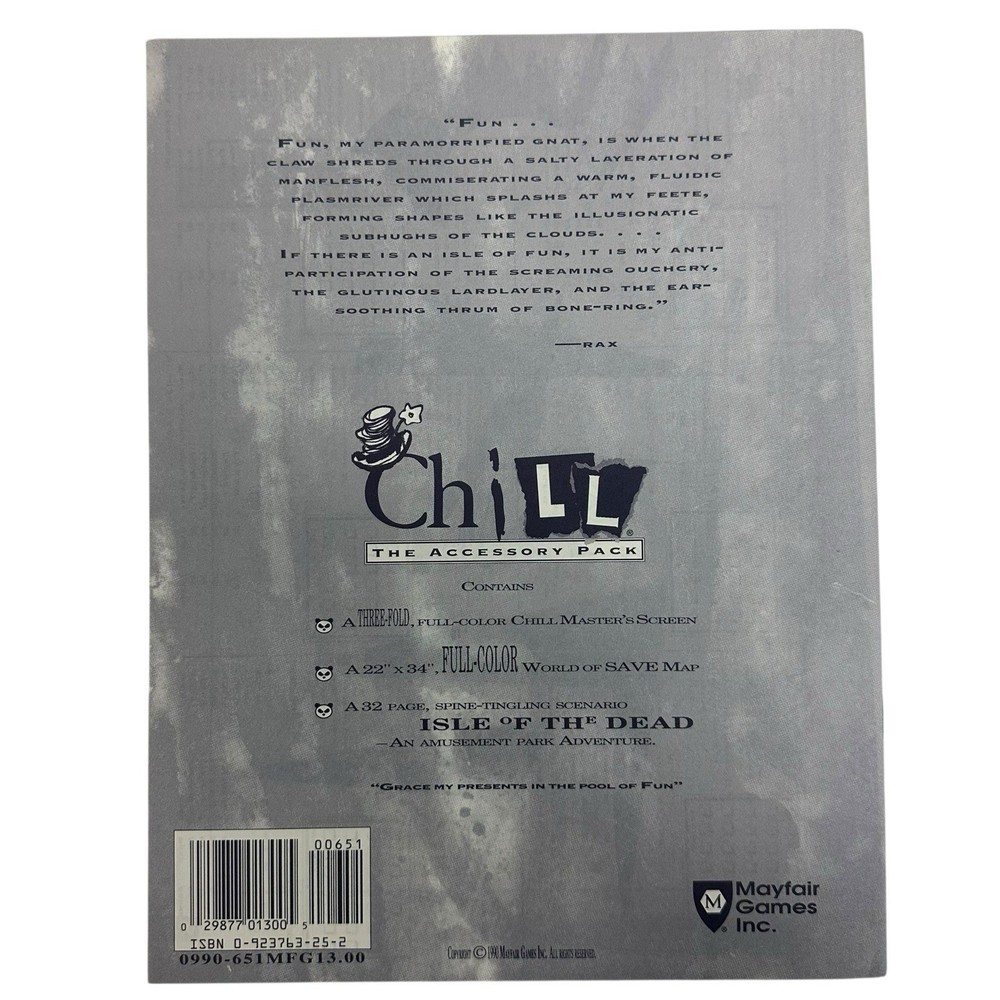 Chill - The Accessory Pack - Mayfair RPG
