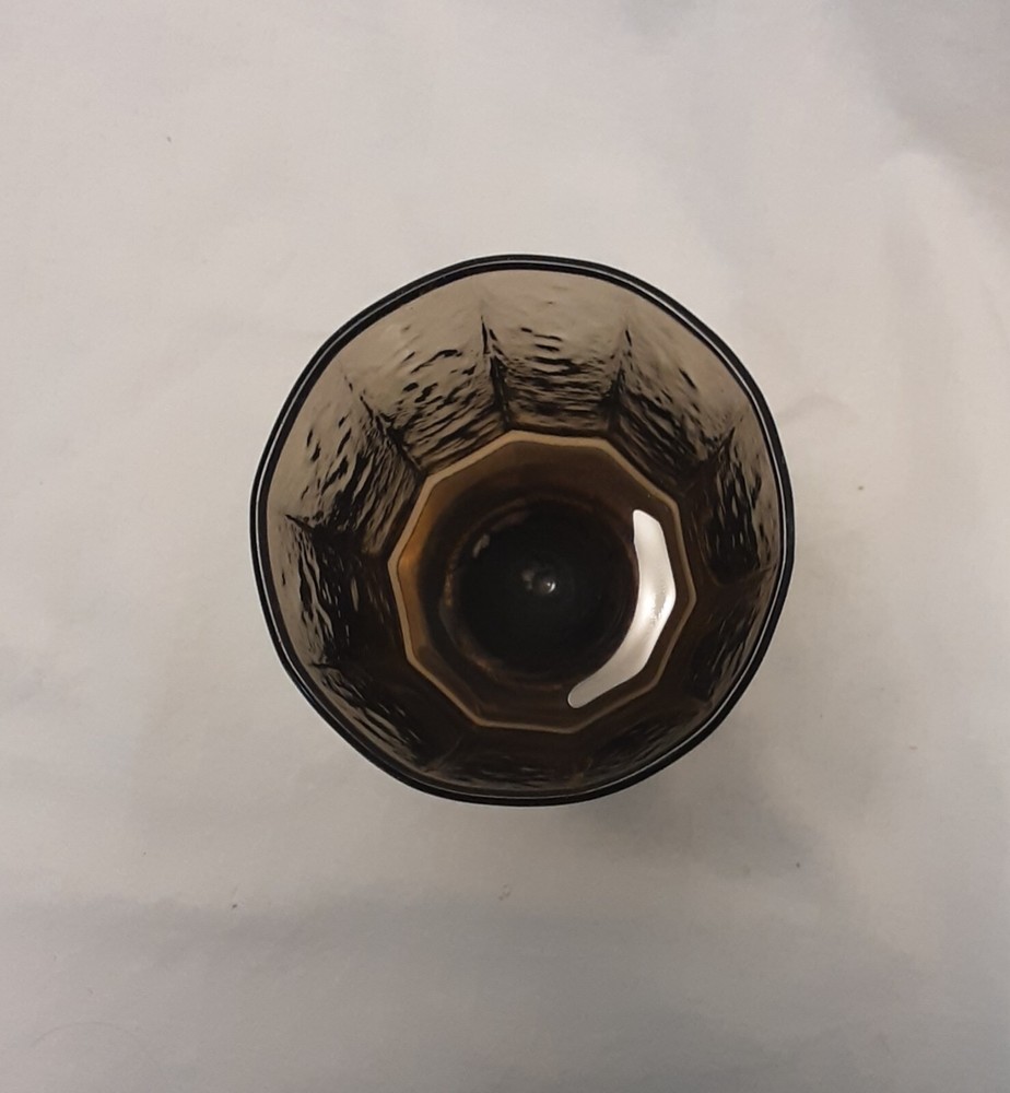 Scenea Smokey Brown pedestal drinking glass