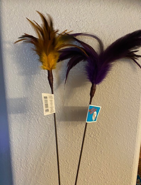 GO CAT KITTY DUSTER 18 " INTERACTIVE CAT TEASER TOY 2 COUNT
