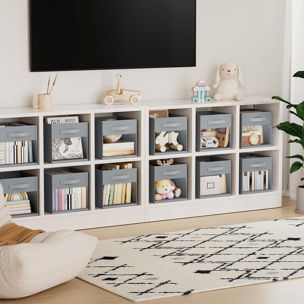Elegant 6 Pack Foldable Storage Cubes with Window - Optimal Organization
