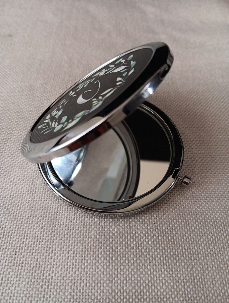 Monogrammed Compact Purse Mirror