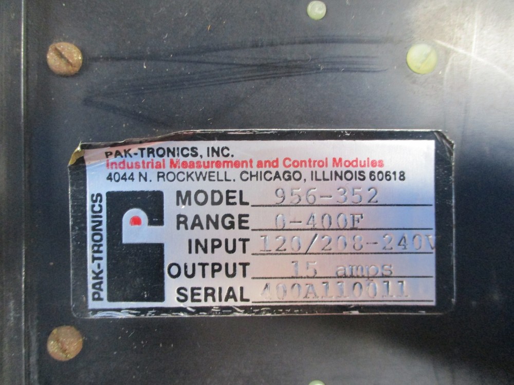 PAK-TRONICS 956-352 MODULE UNMP