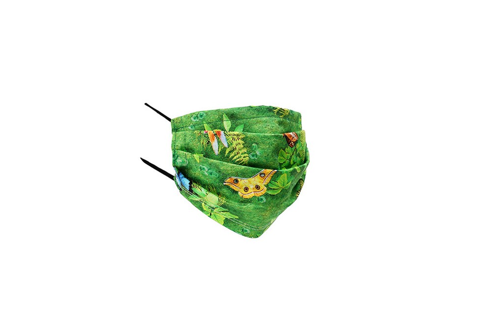 Green Butterfly Face Mask