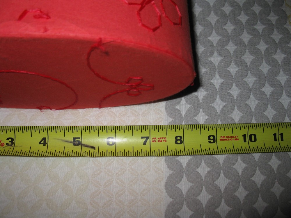 Gift Box Lot red- different sizes 7 items READ