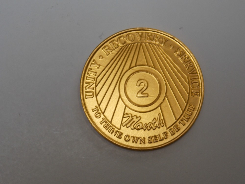 Alcoholics Anonymous - Recovery Token - 2 Months