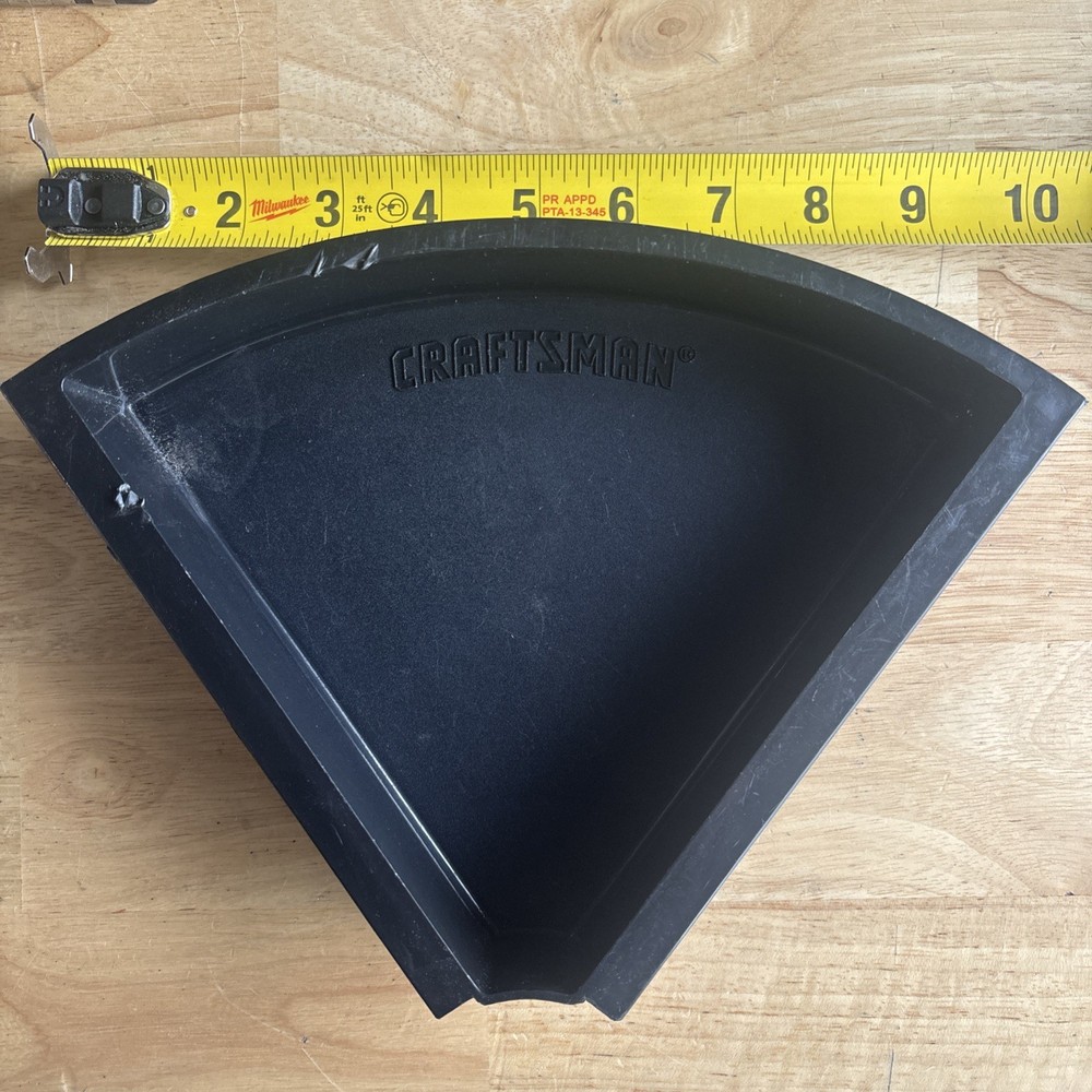 Craftsman Triangular Pie Shaped Magnetic Tray Bin Tool Box Organizer Black READ!