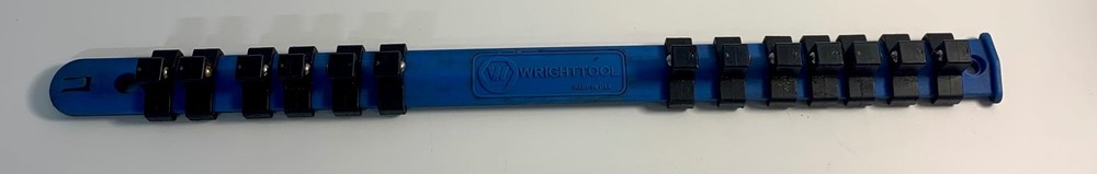WRIGHT TOOL 3/8" MOUNTABLE 13 SOCKET ORGANIZER RAIL RACK TOOL SLIDING HOLDER