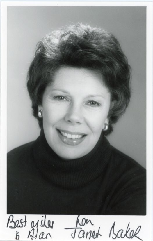 Janet Baker- Signed B&W Photograph
