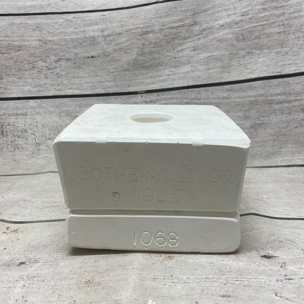 Vintage 1995 Boothe Mold Ceramic Casting Mold Plain Dip Insert #1068