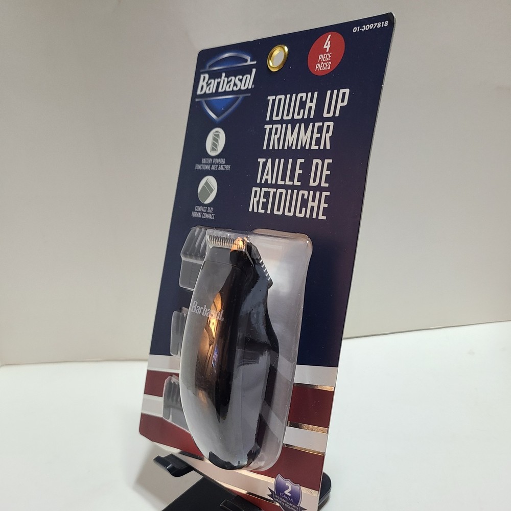 Barbasol 4 pc. Touch up Trimmer Set. Battery Powered.