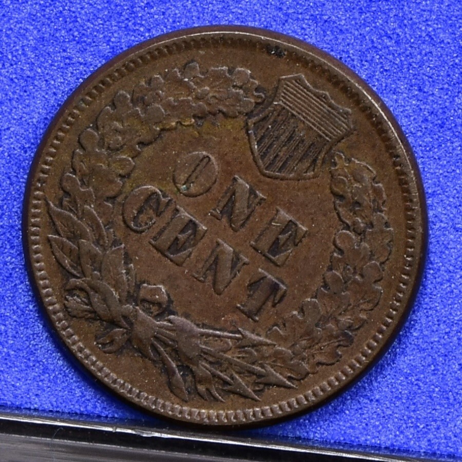 1874 Indian Cent - V Ch VF (#57416-L)